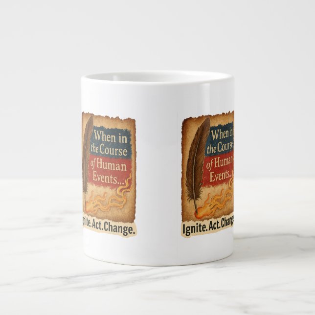 Grande Tasse Quand au cours des événements humains - Quill Flam (Devant)