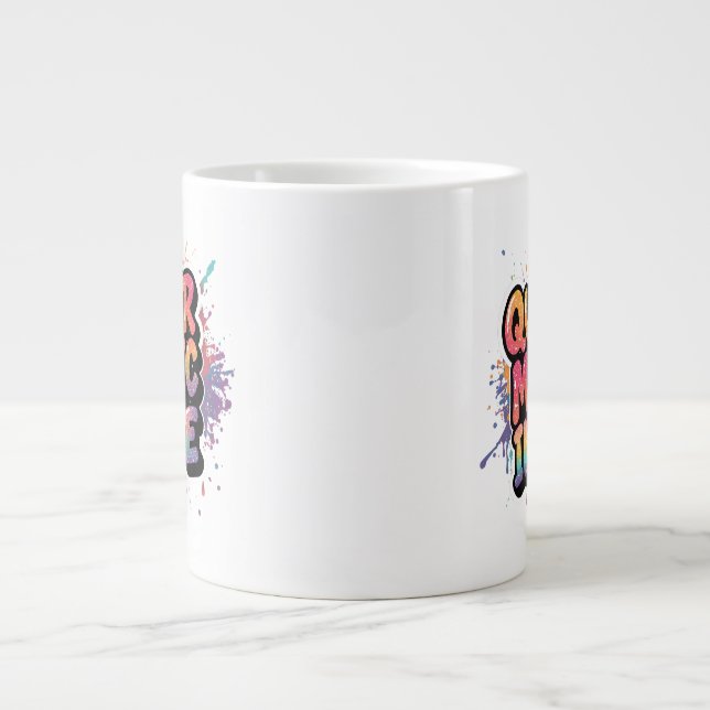 Grande Tasse Queer Magic Inside LGBTQ Pride Quote Design (Devant)