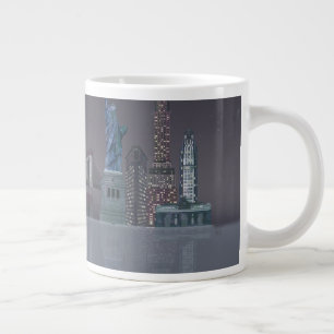 Grande Tasse Réflexions nocturnes de New York Skyline