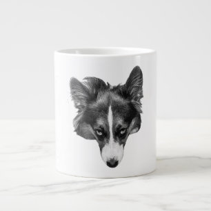 Grande Tasse regard doux corgi calme