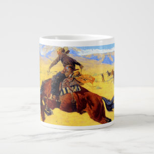 Grande Tasse Remington Old West Horse et Cowboy
