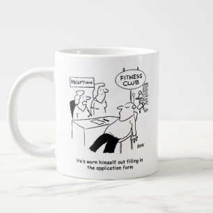 Grande Tasse Remplissage dans un club de remise en forme Forme 