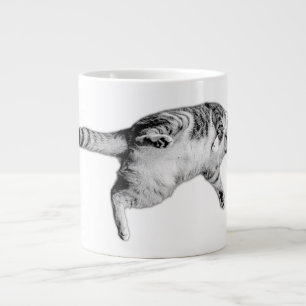 Grande Tasse Retourner en noir et blanc