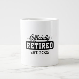 Grande Tasse Retraite officielle vintage 2025 Drôle retraite