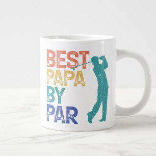 Grande Tasse Retro Golfer - Meilleur Papa Par Par