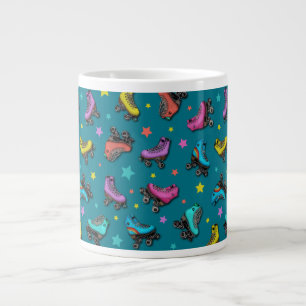 Grande Tasse Rétro Roller Skates et Stars