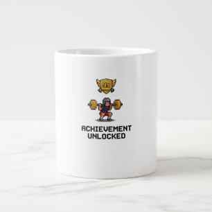 Grande Tasse Réussite Débloquée Niveau 99 Motivation Pixel Gym