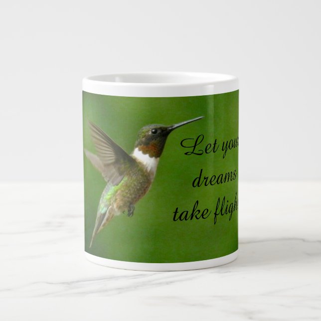 Grande Tasse Rêves d'asile de colibri (Devant)