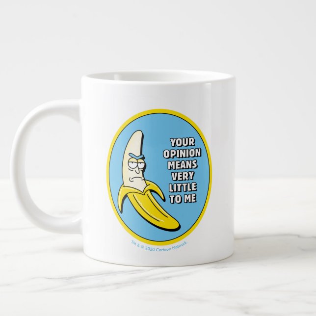 Grande Tasse RICK ET MORTY™| Insigne de brique banana (Gauche)