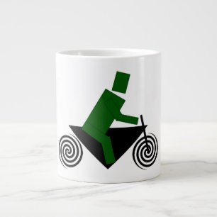 Grande Tasse Robot, Conduisant, Vélo