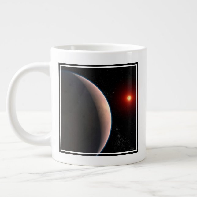Grande Tasse Rocky Exoplanet Gj 486 B Orbitant Une Étoile Naine (Gauche)