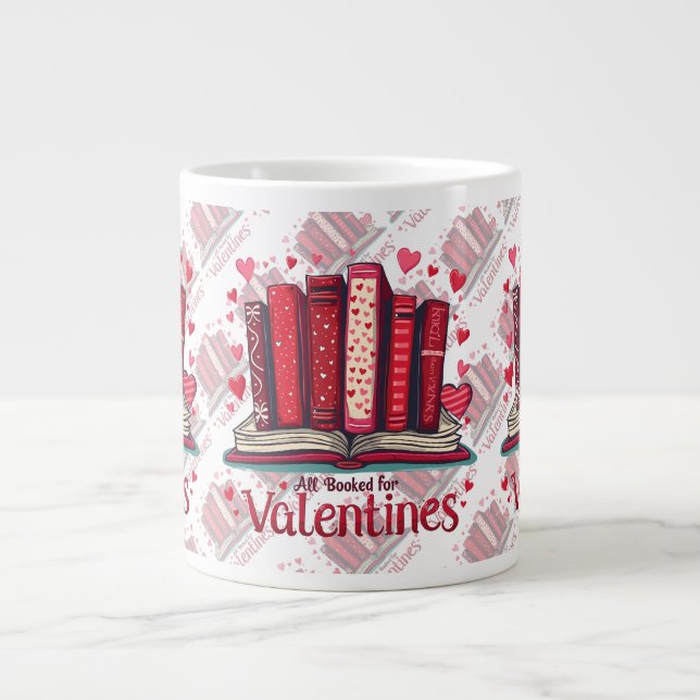 Grande Tasse Romantic Reading Vibes Cozy Valentine Gift (Devant)