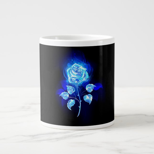 Grande Tasse Rose bleu brûlant (Devant)