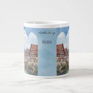 Grande Tasse Rothenburg Bavaria, Allemagne Mémoires inoubliable