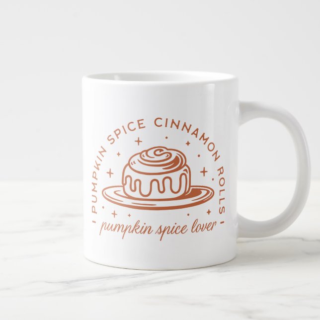 Grande Tasse Rouleaux de cannelle à épices citrouilles (Droite)