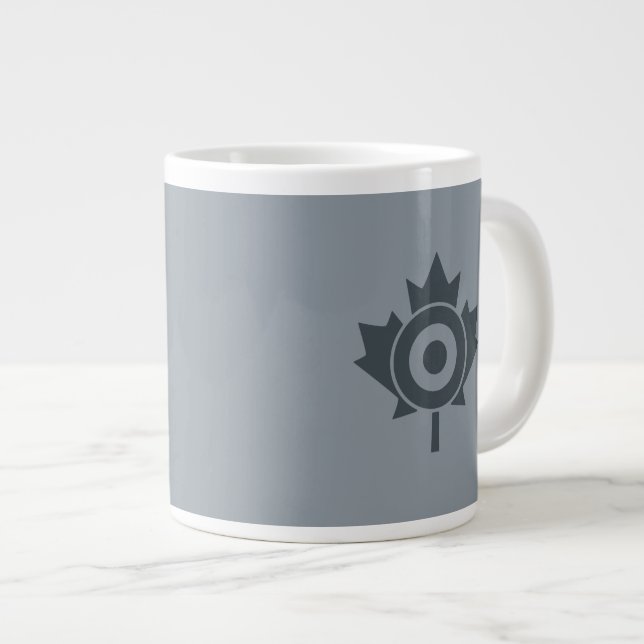 Grande Tasse Rounde canadienne de la feuille d'érable Mod CANAD (Devant droit)