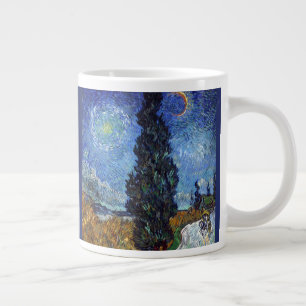 Grande Tasse Route avec cyprès de Van Gogh Impressionnisme