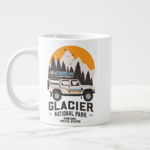 Grande Tasse Route du parc national du Glacier vintage Montana