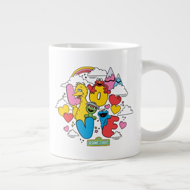 Grande Tasse Rue Sésame | Amour (Droite)