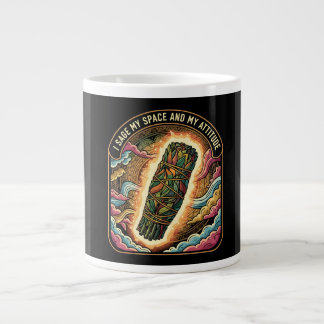 Grande Tasse Sage My Space and My Attitude Smudging Cleansing A