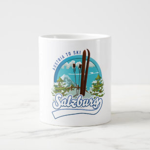 Grande Tasse Salzbourg autriche au logo de ski.