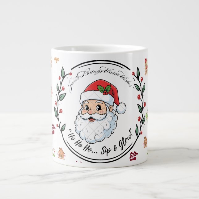 Grande Tasse Santa Brings Warm Wishes – Festive Christmas Coffe (Devant)