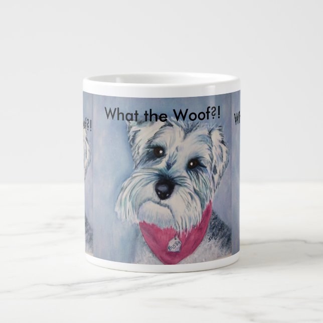 GRANDE TASSE SCHNAUZER GRIS MINIATURE (Devant)