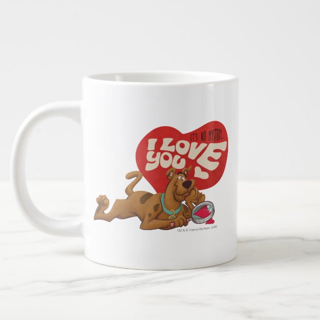 Grande Tasse Scooby-Doo - Ce n'est pas un mystère... Je t'aime (Gauche)