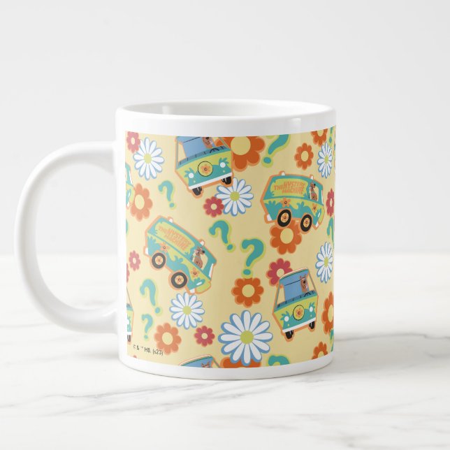 Grande Tasse Scooby-Doo Mystery Motif de fleurs (Gauche)