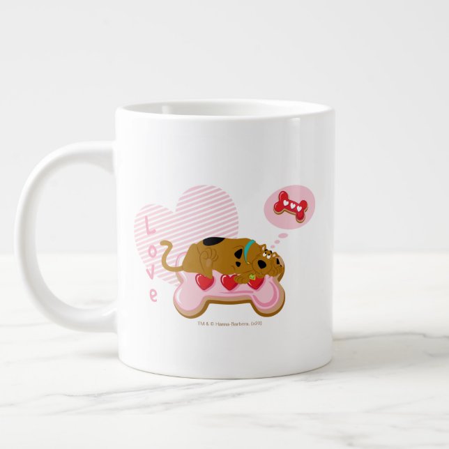 Grande Tasse Scooby-Doo - Snacks Scooby décorés au coeur (Gauche)