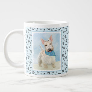 Grande Tasse Scottish Terrier Wheaten Dog Painting Art original