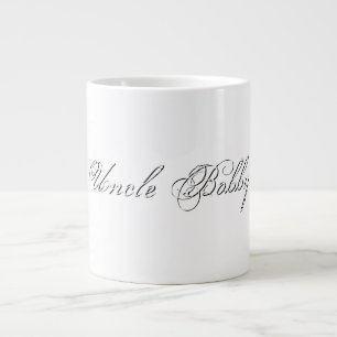 Grande Tasse Script minimaliste Joli Monogramme 3d