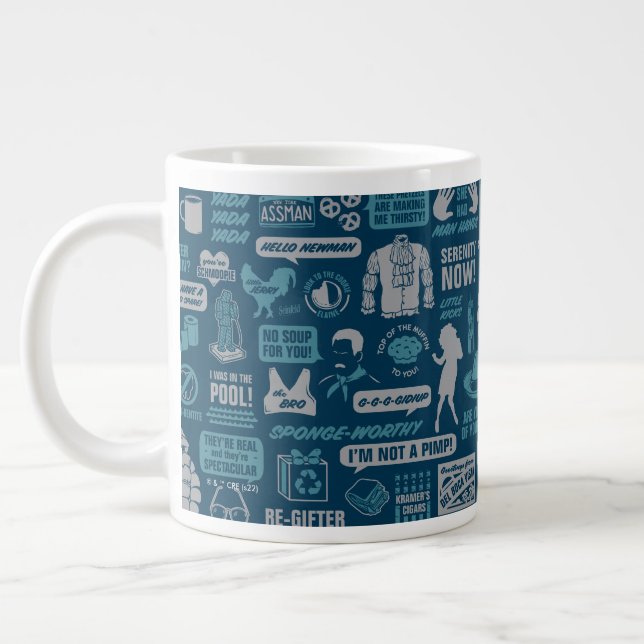 Grande Tasse Seinfeld | Motif de mème (Gauche)