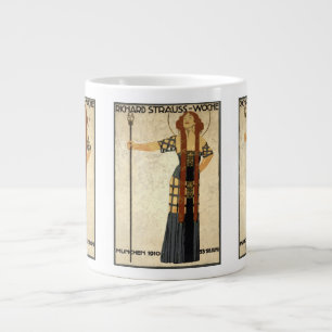 Grande Tasse Semaine Vintage Art Nouveau Richard Strauss, Munic