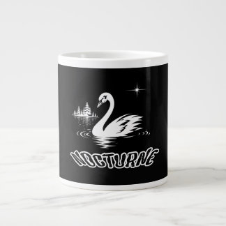 Grande Tasse Sérène Nocturne Lac des Cygnes Pop Art esthétique