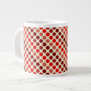 Grande Tasse Shades of Red Pois par Shirley Taylor