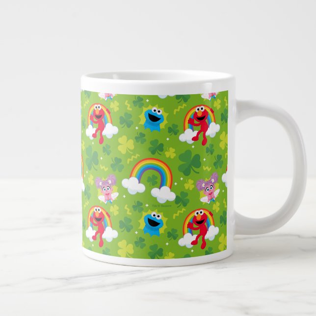 Grande Tasse Shamrock de rue Sesame et Motif arc-en-ciel (Droite)