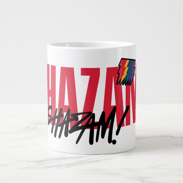 Grande Tasse SHAZAM ! Furie des dieux | Logo des boulons arc-en (Devant)