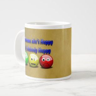 Grande Tasse Si maman n'est pas heureuse de dire avec Emojis