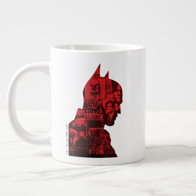 Grande Tasse Silhouette de Batman (Gauche)