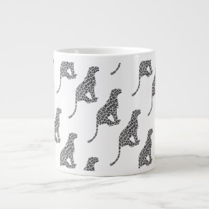 Grande Tasse Silhouette gris léopard et gris clair