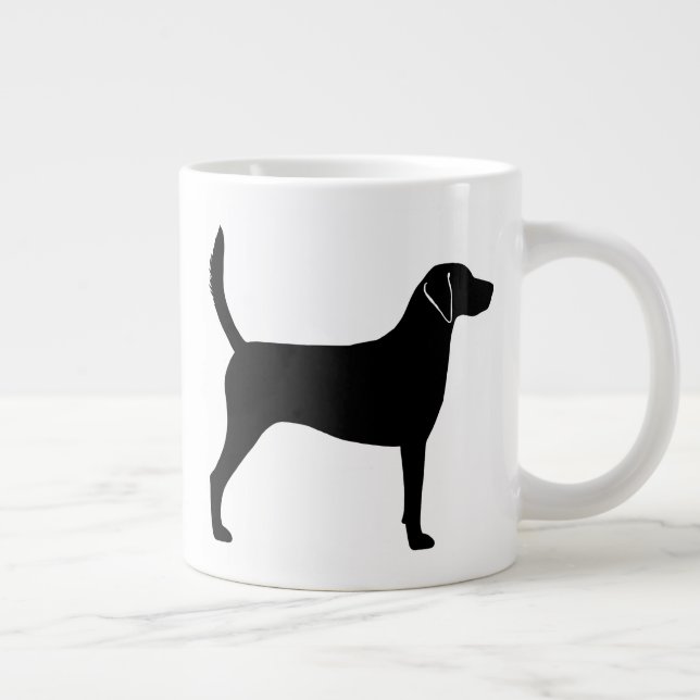 Grande Tasse Silhouettes de race de chien de harer (Droite)