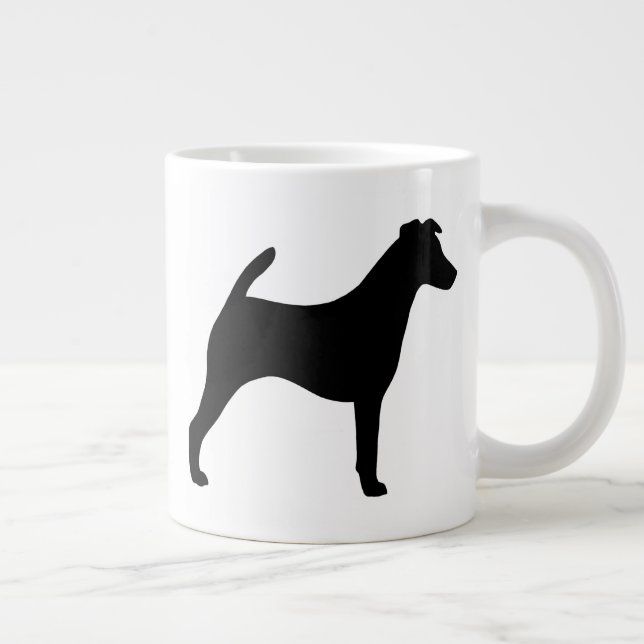 Grande Tasse Silhouettes de race de chien de Race de renard lis (Droite)