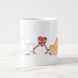 Grande Tasse Silkie avec le coeur