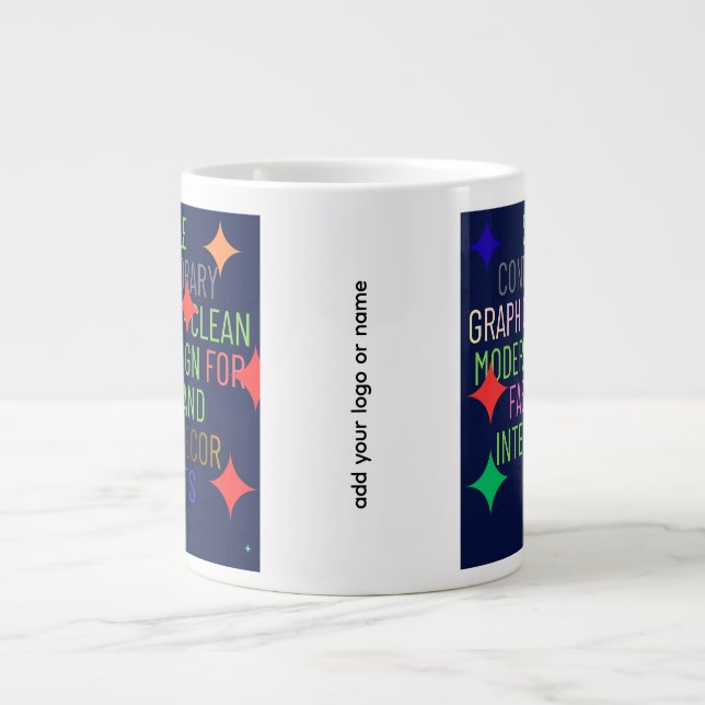 Grande Tasse Simple Contemporary Graphic (Devant)