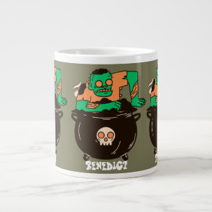 Grande Tasse Simple Éffrayant Halloween famille Ghouls Zombie