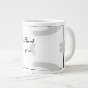 Grande Tasse Simple minimaliste élégant merci élégante coutume 