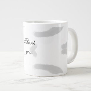 Grande Tasse Simple minimaliste élégant merci élégante coutume 