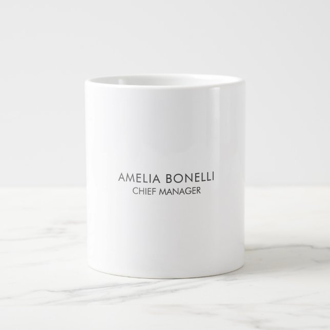 Grande Tasse Simple minimaliste moderne (Devant)