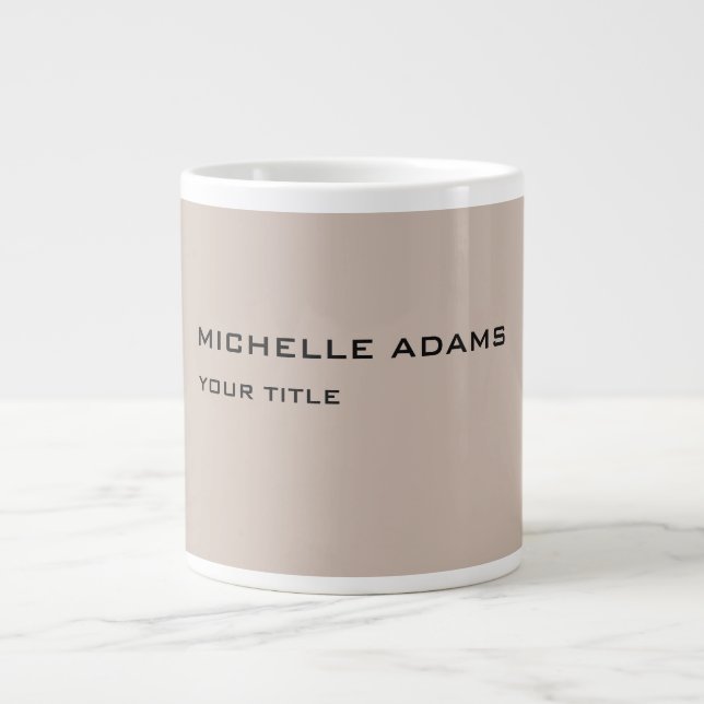 Grande Tasse Simple Professionnel Moderne (Devant)